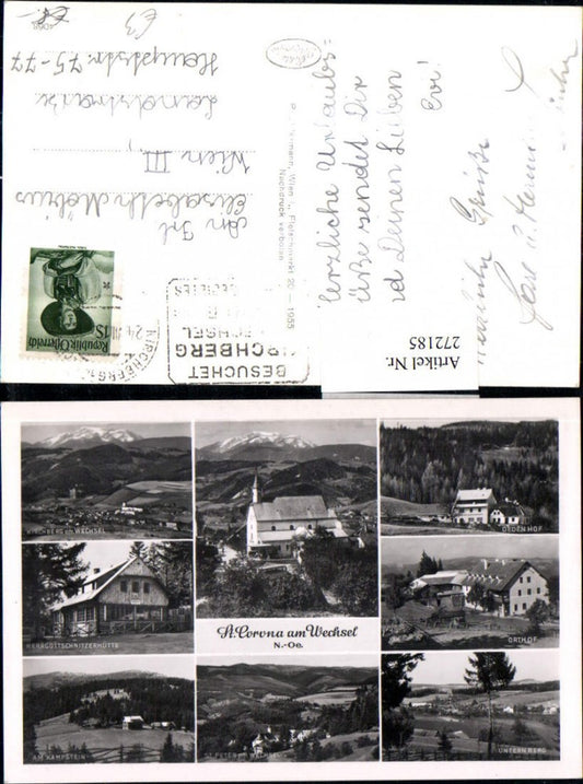 272185,St. Corona am Wechsel Totale Kirche Orthof Oedenhof Kampstein Unternberg St. Peter Mehrbildkarte