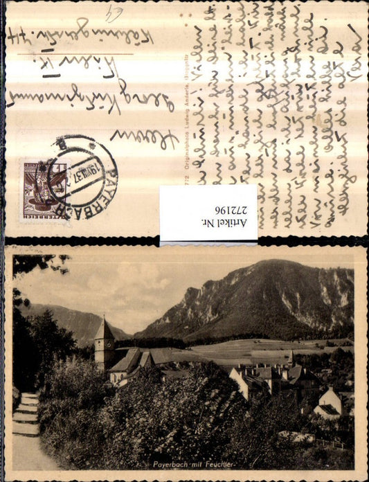 272196,Payerbach Teilansicht Kirche m. Feuchtler