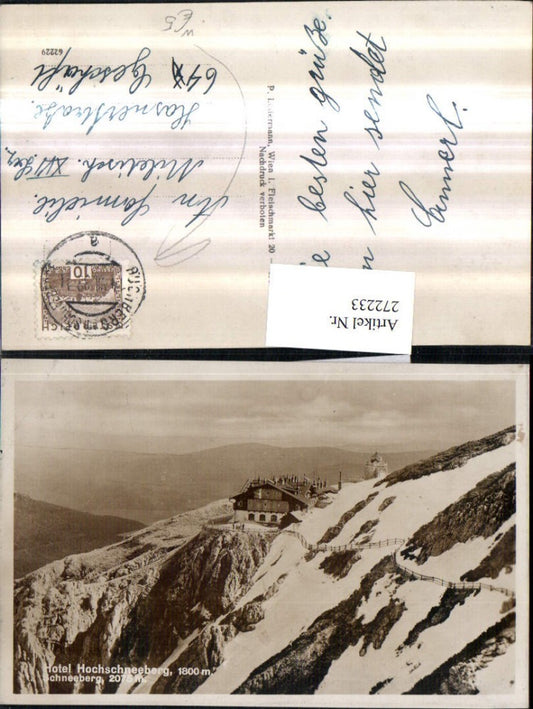 272233,Hotel Hochschneeberg am Schneeberg b. Puchberg