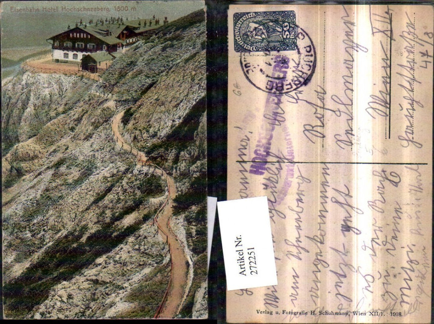 272251,Eisenbahn Hotel am Hochschneeberg b. Puchberg