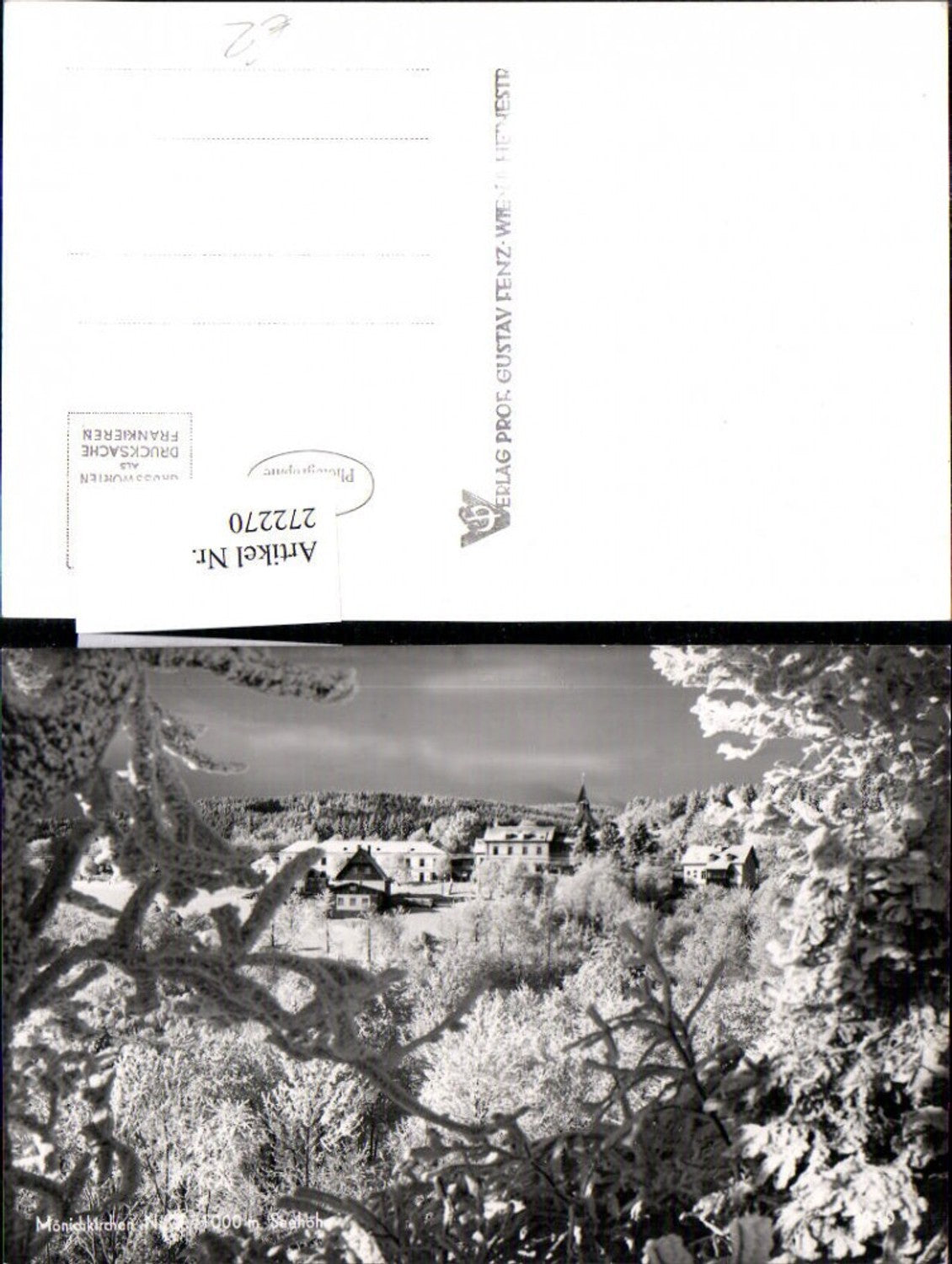 272270,Blick auf Mönichkirchen Teilansicht Winterbild