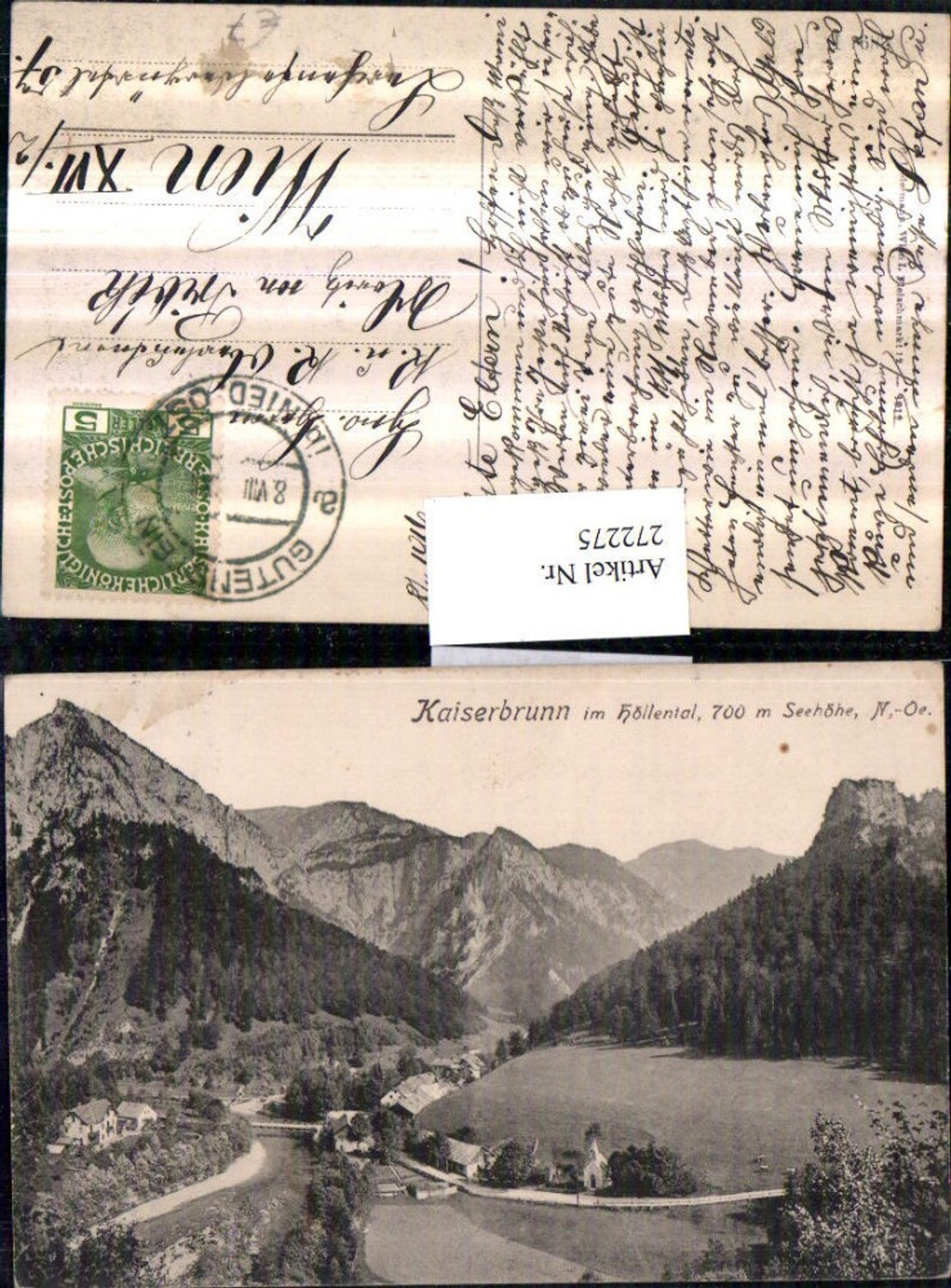 272275,Kaiserbrunn im Höllental Totale Bergkulisse