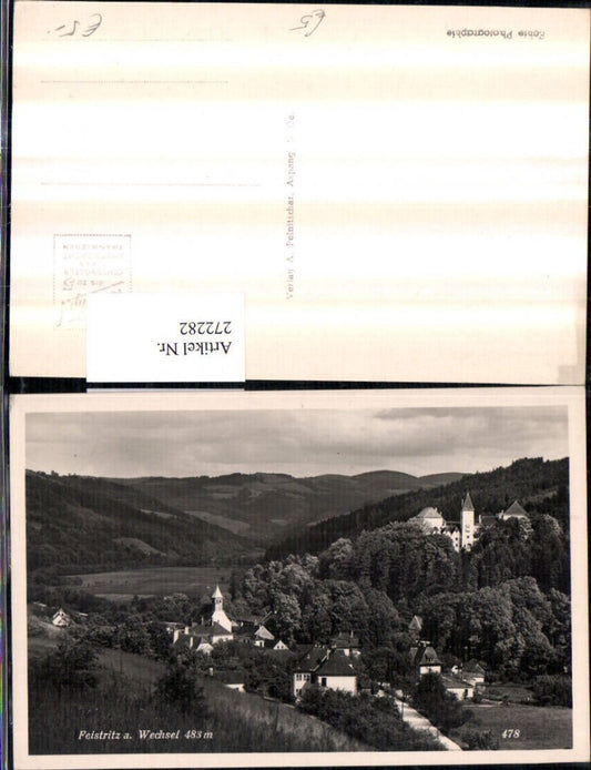 272282,Feistritz am Wechsel Totale m. Schloss Burg