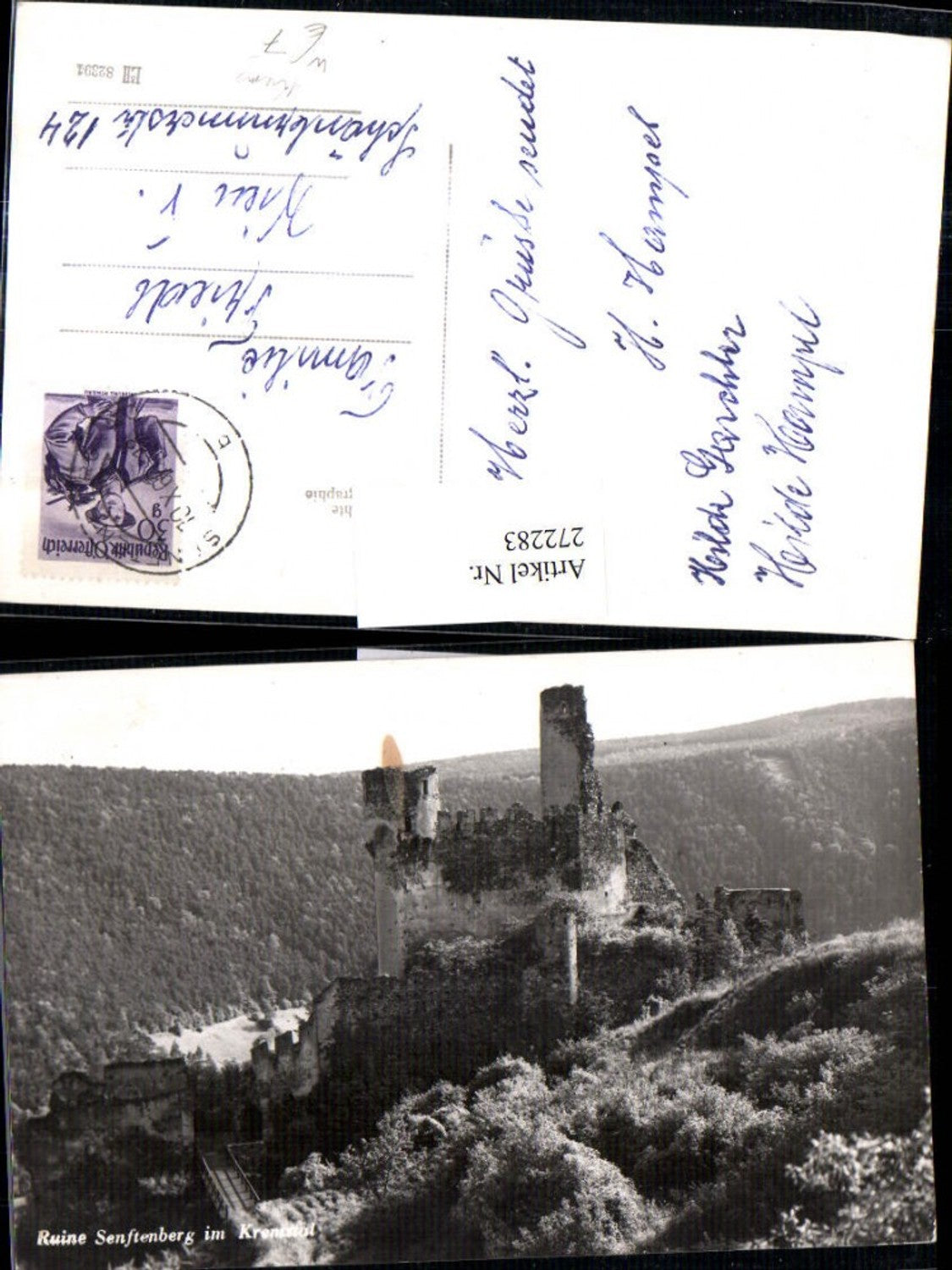 272283,Ruine Senftenberg im Kremstal