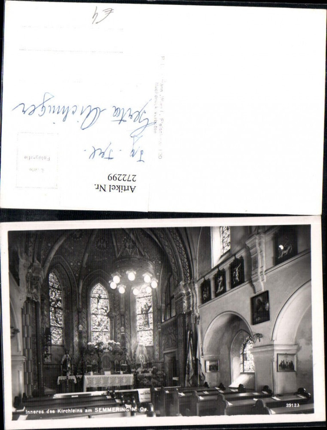272299,Semmering Kirche Innenansicht