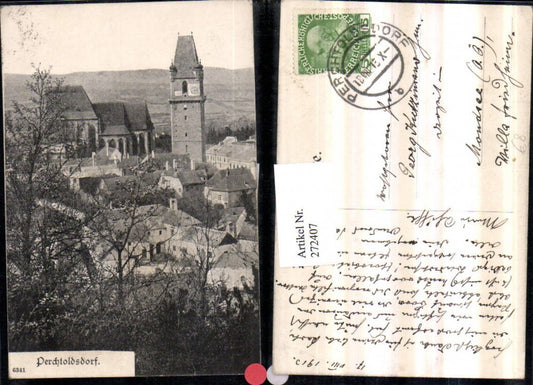 272407,Perchtoldsdorf Totale Kirche Turm