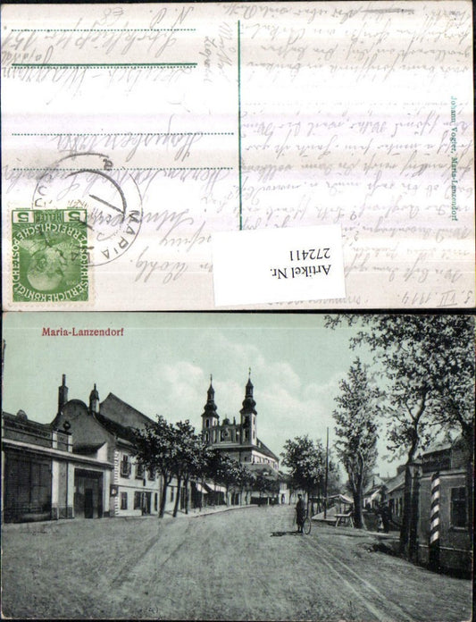 272411,Maria Lanzendorf Straßenansicht Kirche