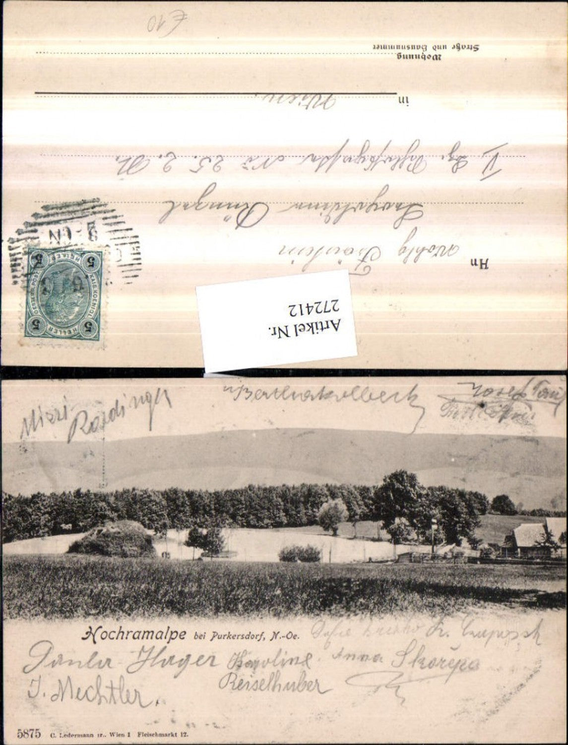 272412,Hochramalpe b. Purkersdorf