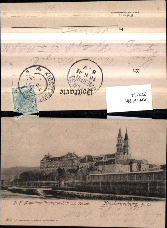 272414,Klosterneuburg P. P. Augustiner Chorherren-Stift u. Kirche
