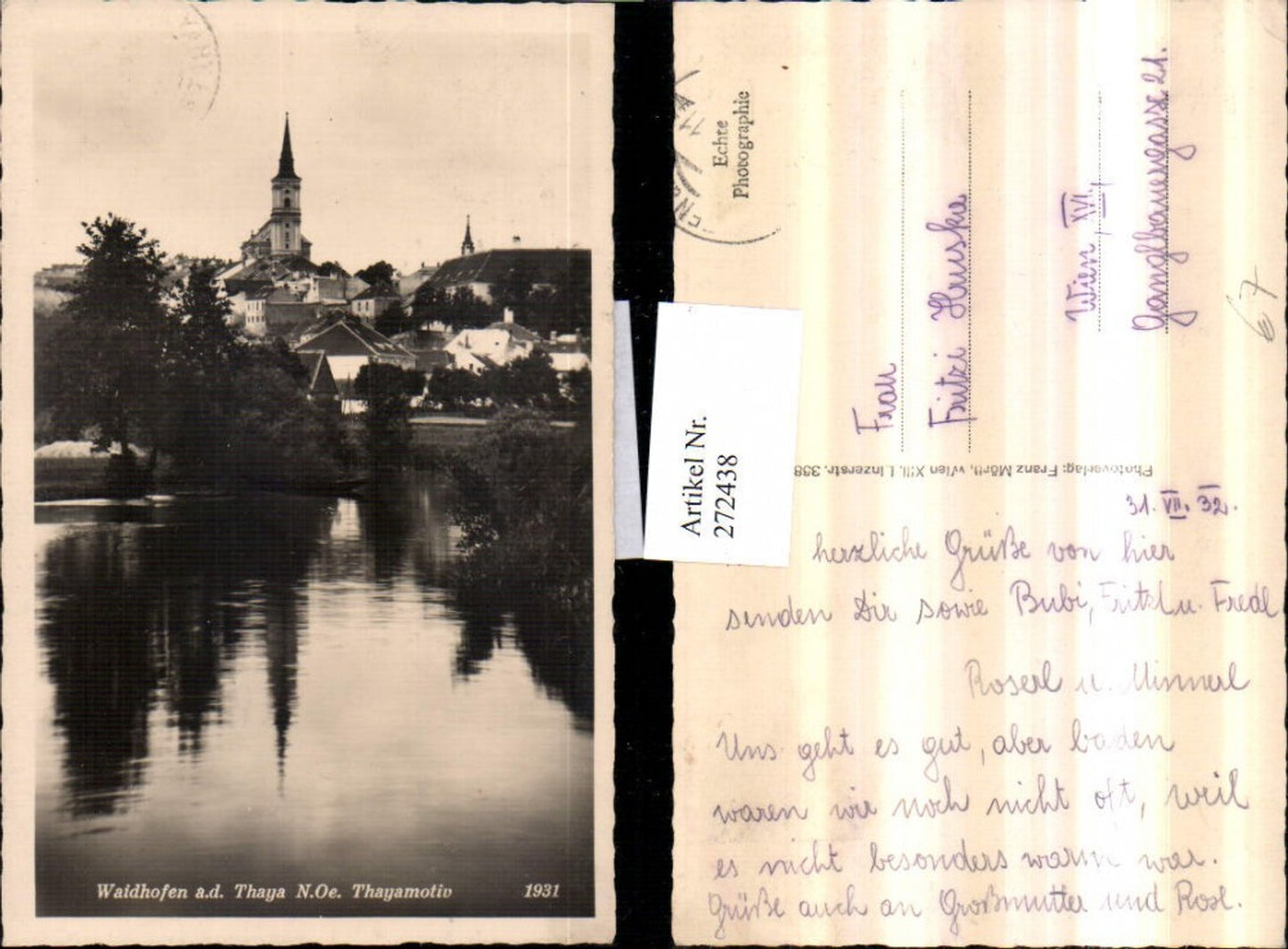 272438, Waidhofen an der Thaya, partial view of church, part