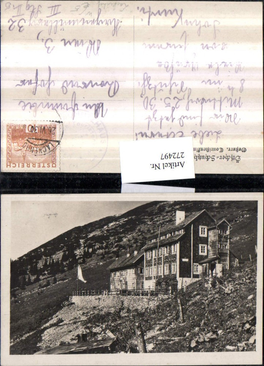 272497,Ötscher Schutzhaus b. Lackenhof