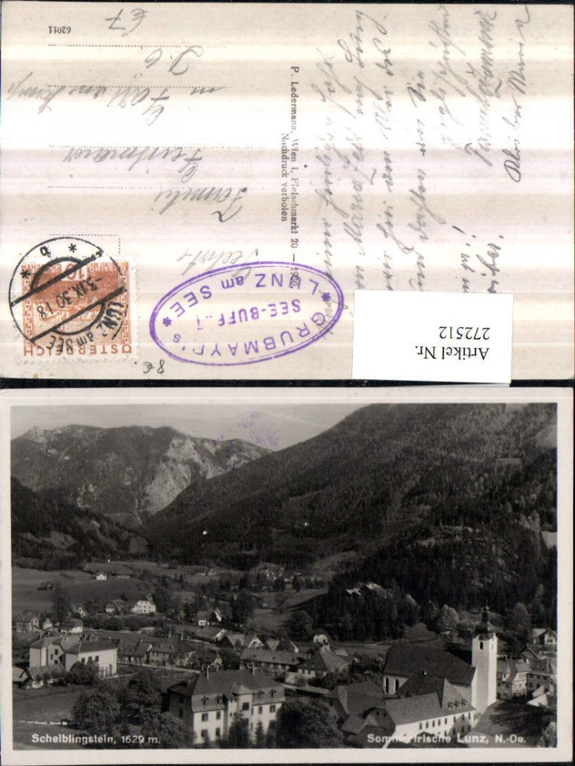 272512,Lunz am See Totale m. Scheiblingstein