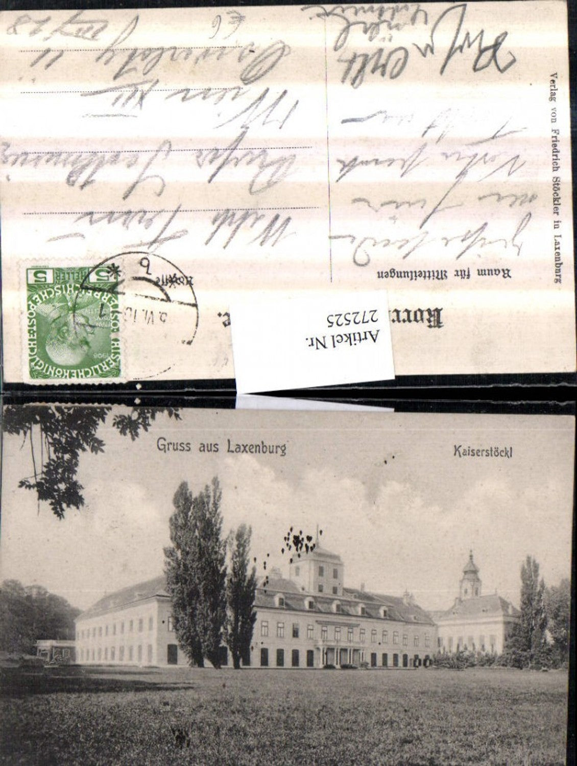 272525,Gruß aus Laxenburg Kaiserstöckl Gebäude