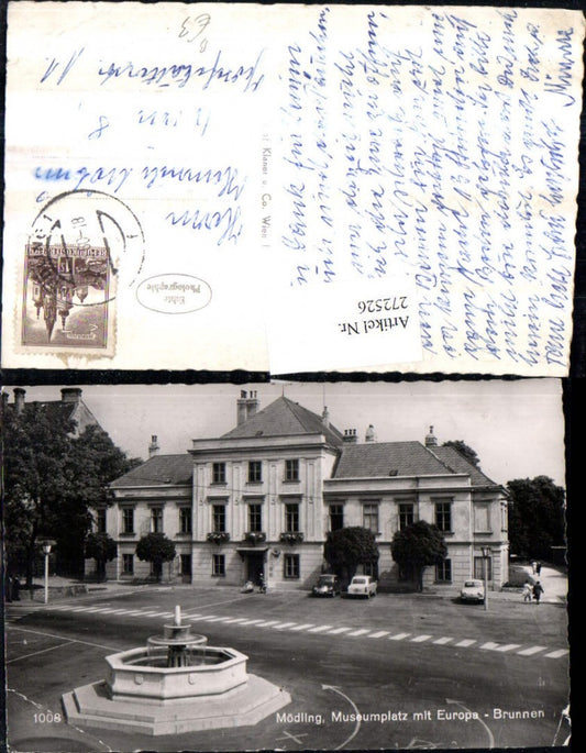272526,Mödling Museumsplatz m. Europa-Brunnen