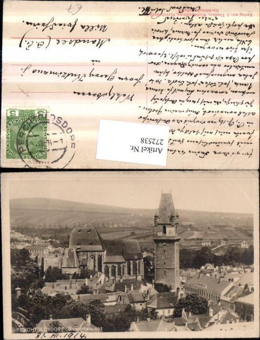 272538,Perchtoldsdorf Teilansicht Turm Kirche