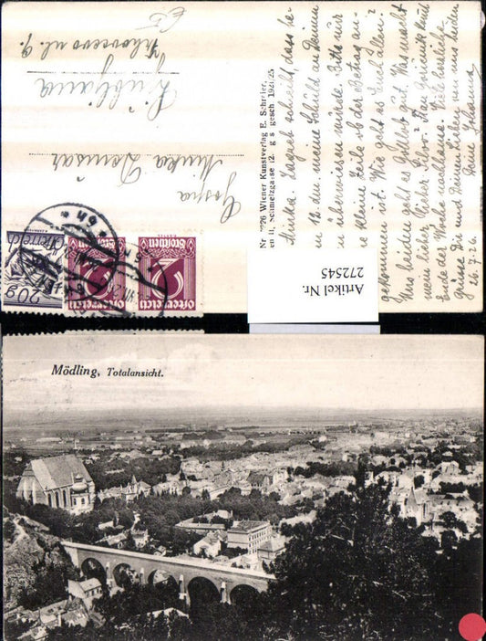 272545,Mödling Totale Viadukt Brücke