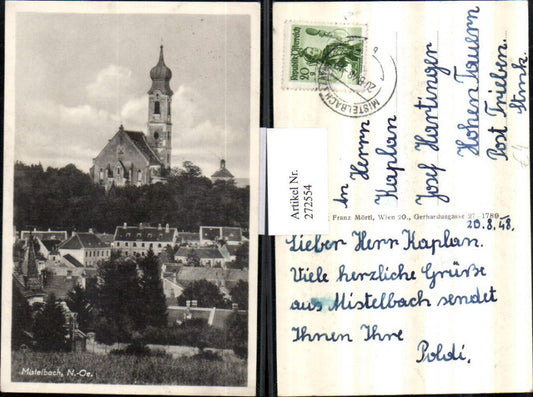 272554,Mistelbach Teilansicht Kirche