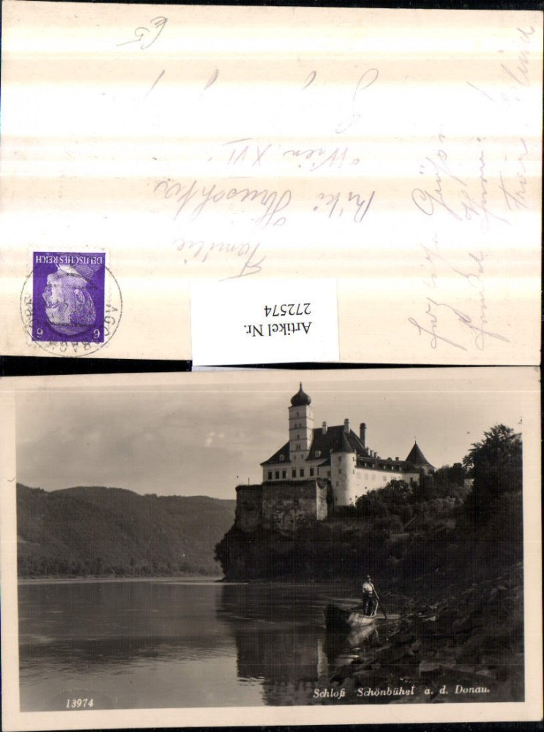 272574,Schloss Schönbühel an d. Donau Partie Ruderboot