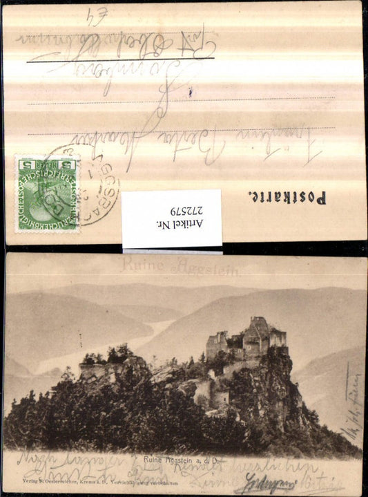 272579,Ruine Aggstein an d. Donau b. Aggsbach