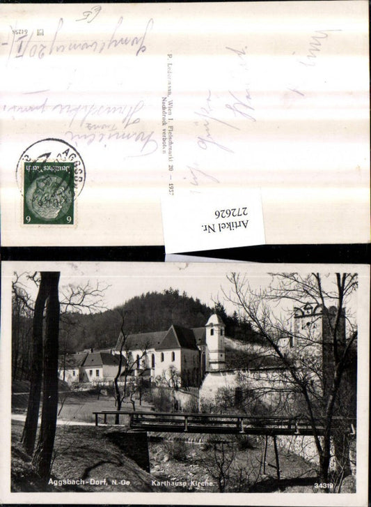 272626,Aggsbach-Dorf Karthause Kirche Brücke
