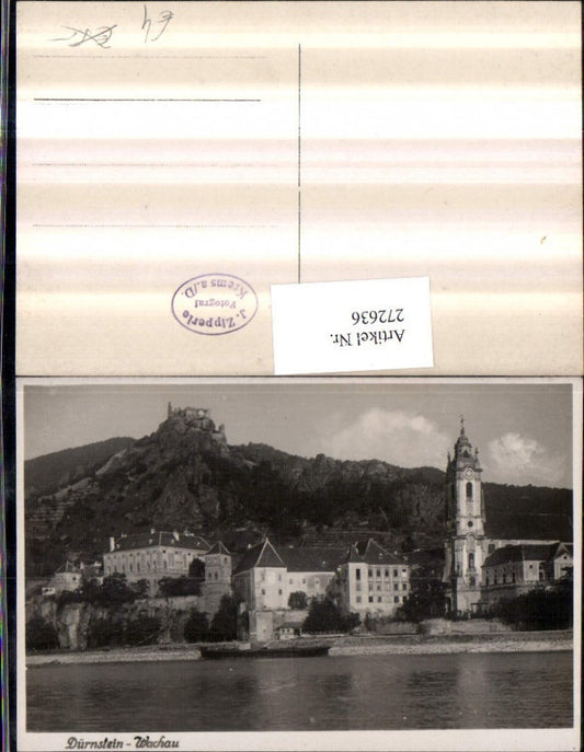 272636,Dürnstein in d. Wachau Teilansicht Kirche m. Ruine
