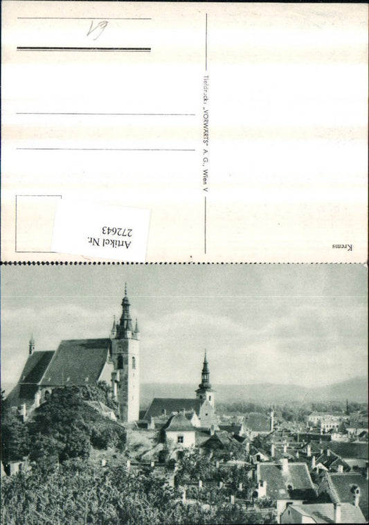 272643,Krems an d. Donau Teilansicht Kirchen