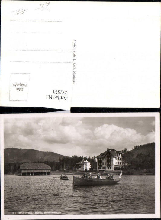272670,Erlaufsee See b. Mitterbach Hotel Herrenhaus Ruderboot Boot