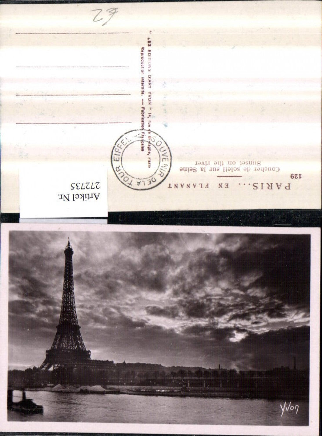 272735,Frankreich Paris Coucher de soleil sur la Seine Eiffelturm