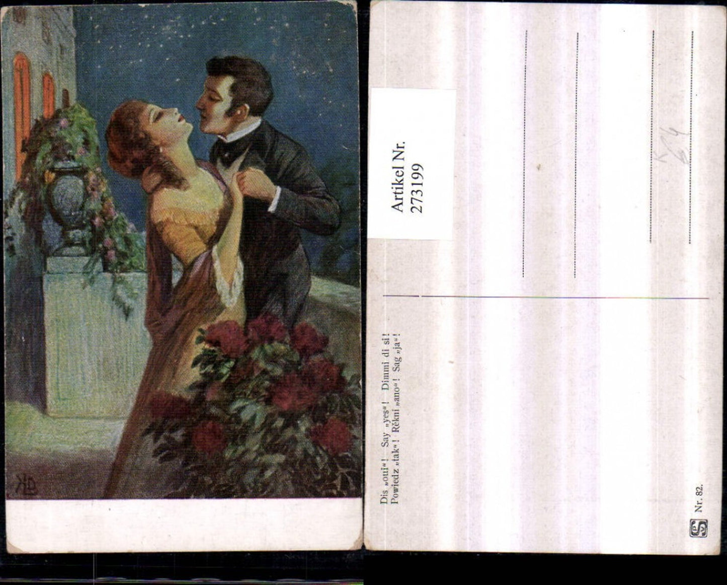 273199, Artist AK Say Yes Lovers Love Woman in dress Man in suit dancing