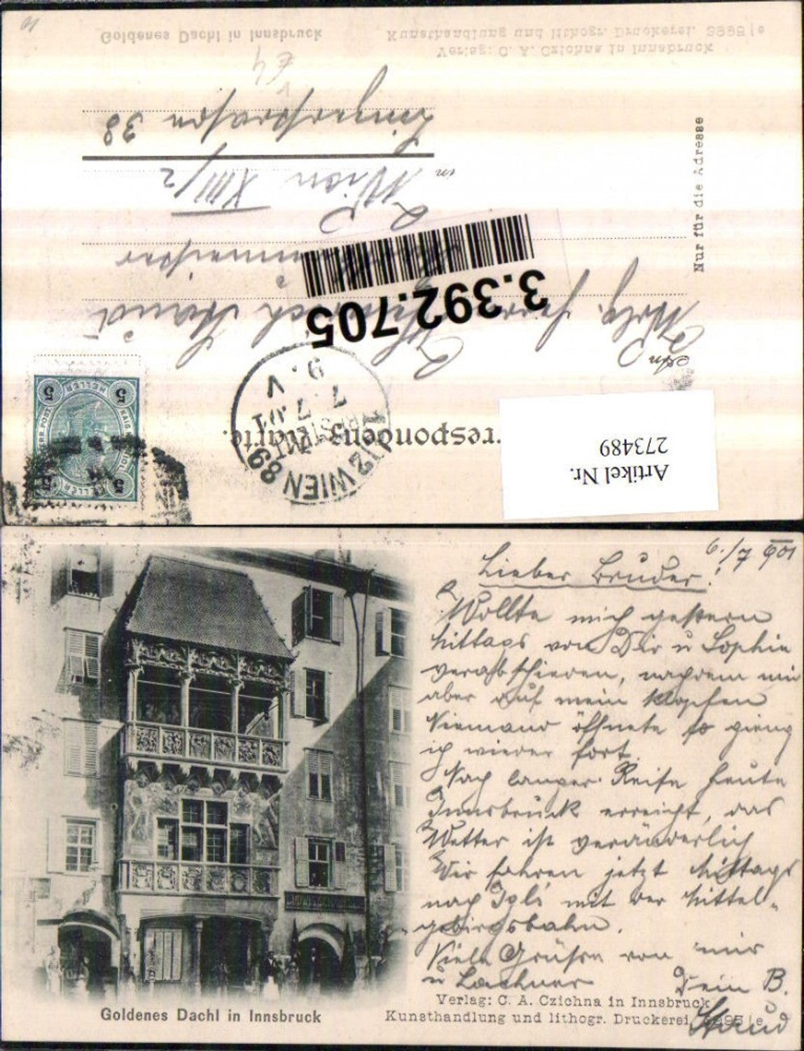 Alte Ansichtskarte – Old Postcard
