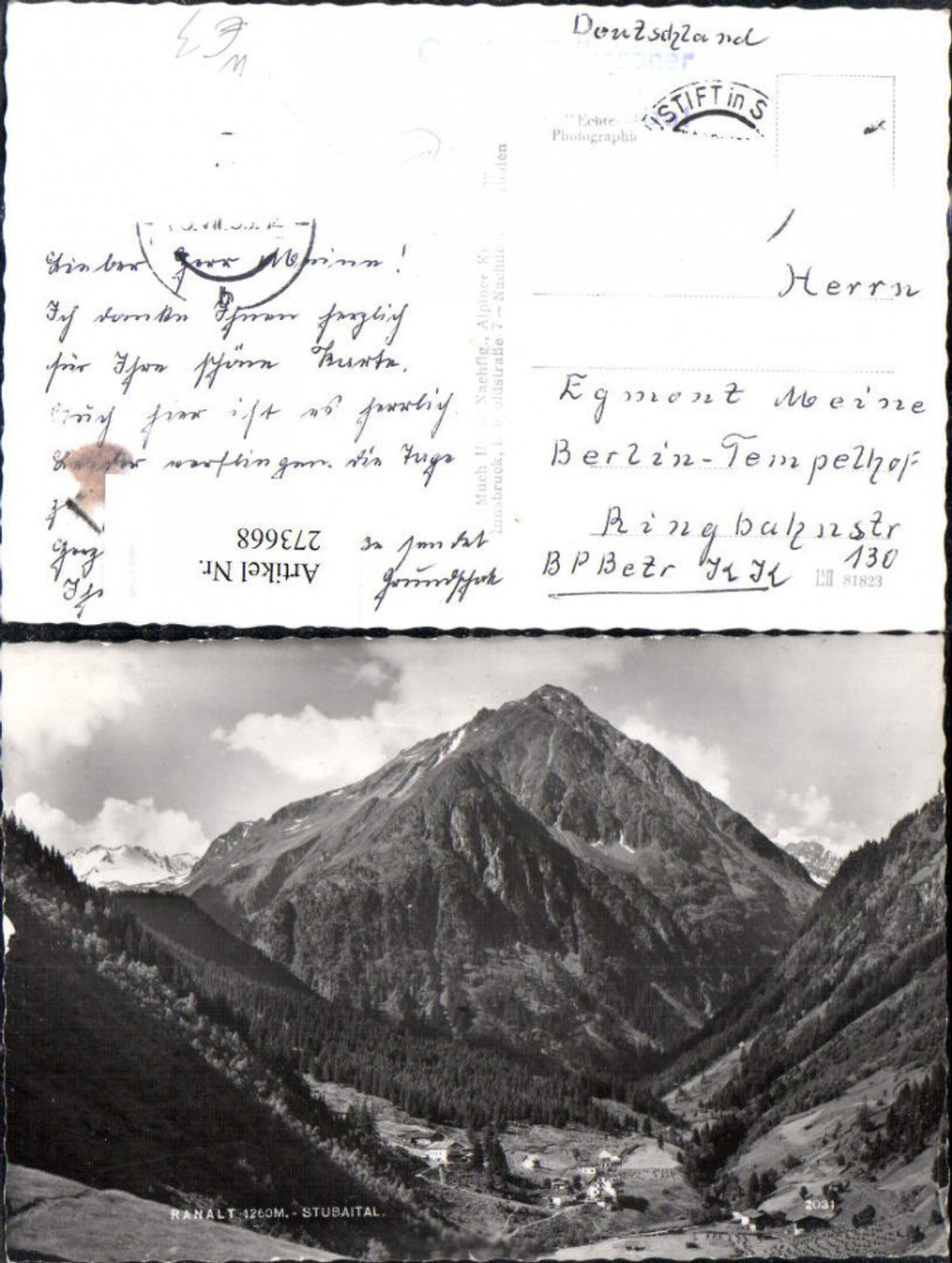 Alte Ansichtskarte – Old Postcard
