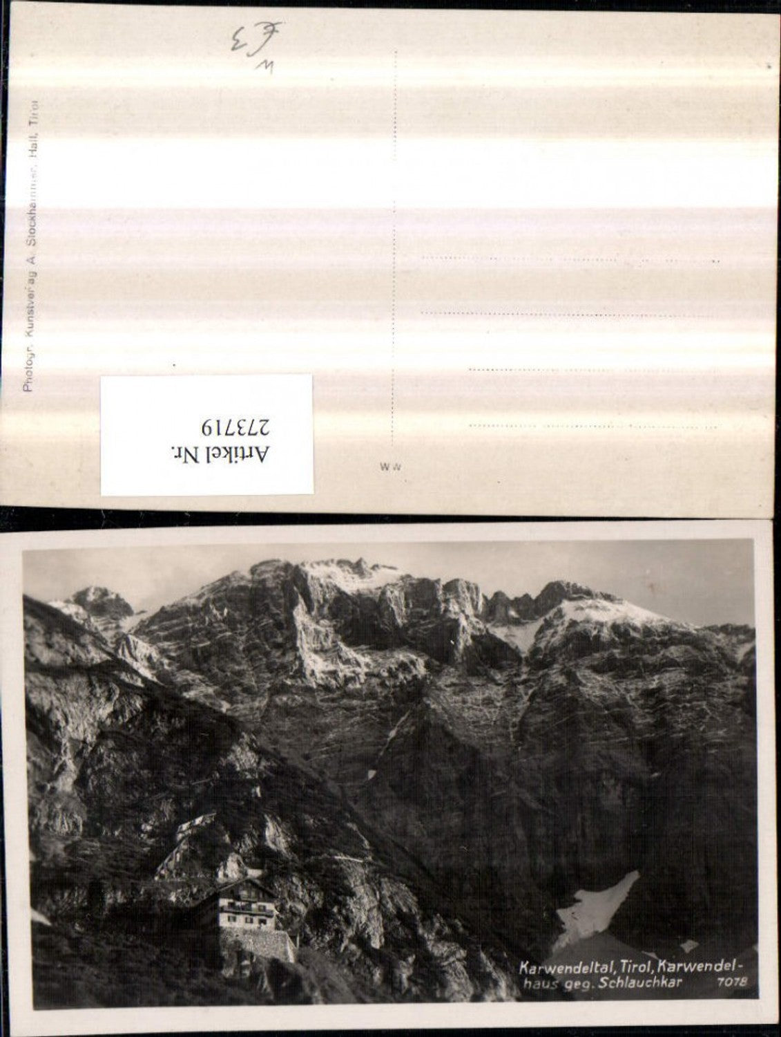 Alte Ansichtskarte – Old Postcard