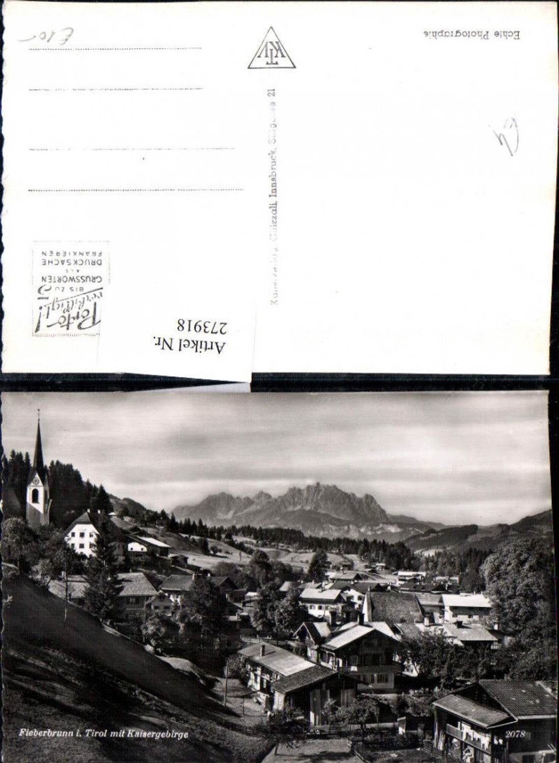 Alte Ansichtskarte – Old Postcard