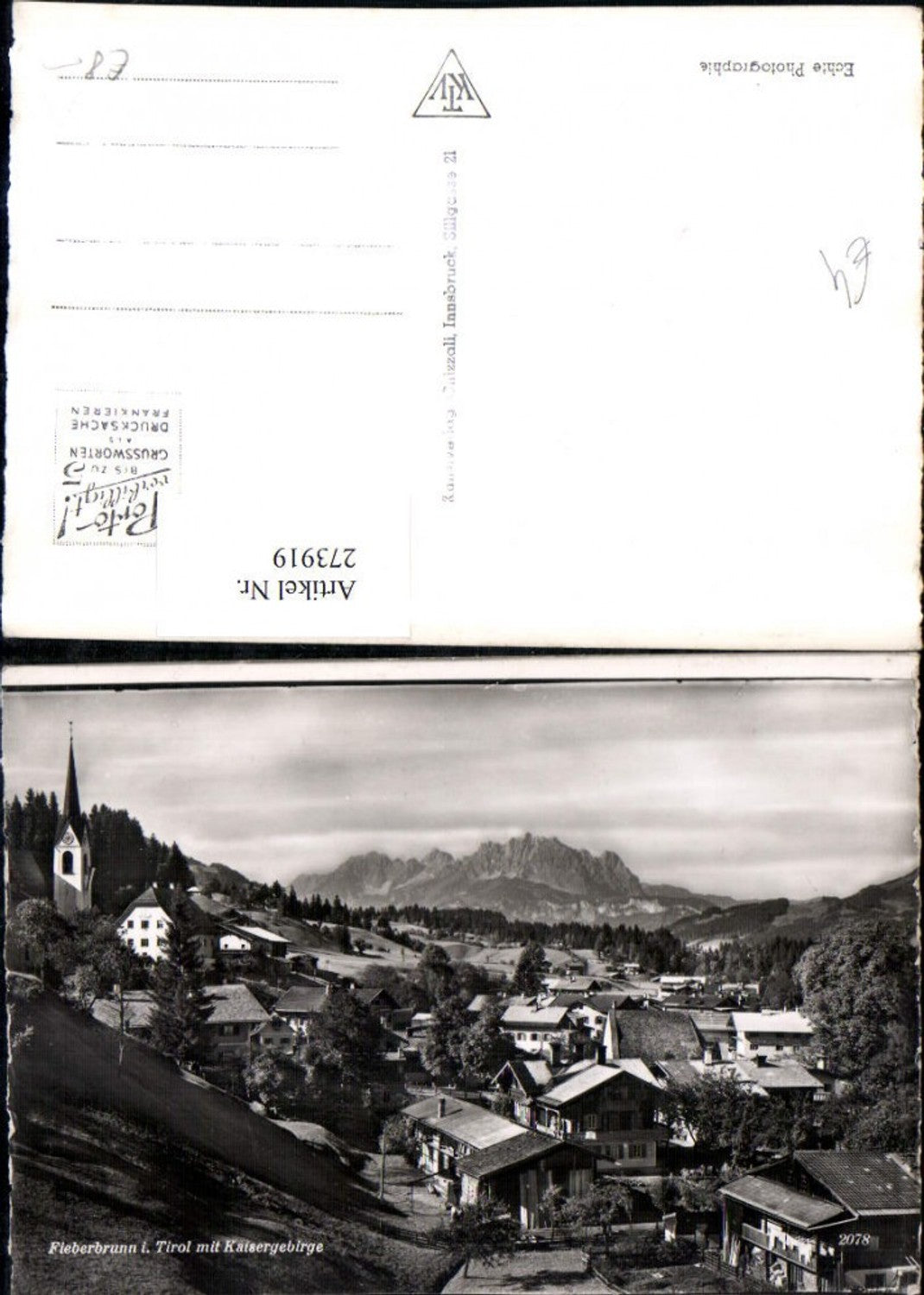 Alte Ansichtskarte – Old Postcard