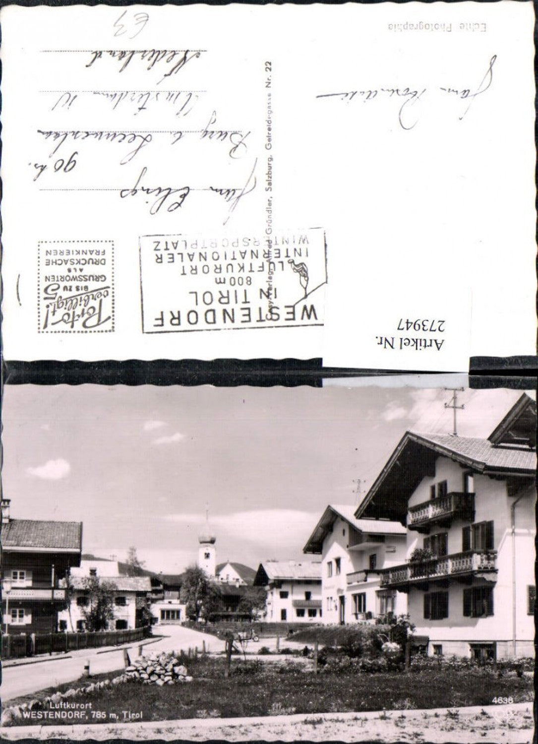 Alte Ansichtskarte – Old Postcard