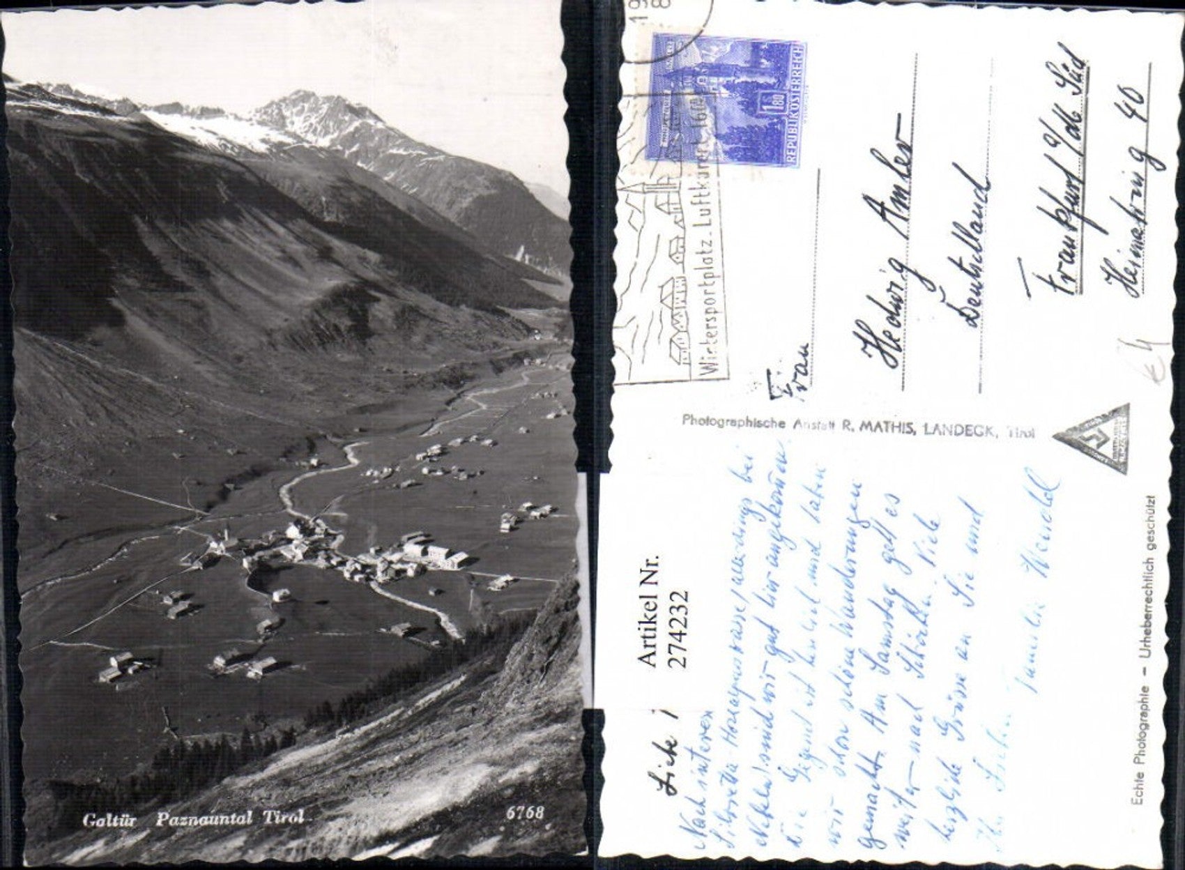 Alte Ansichtskarte – Old Postcard