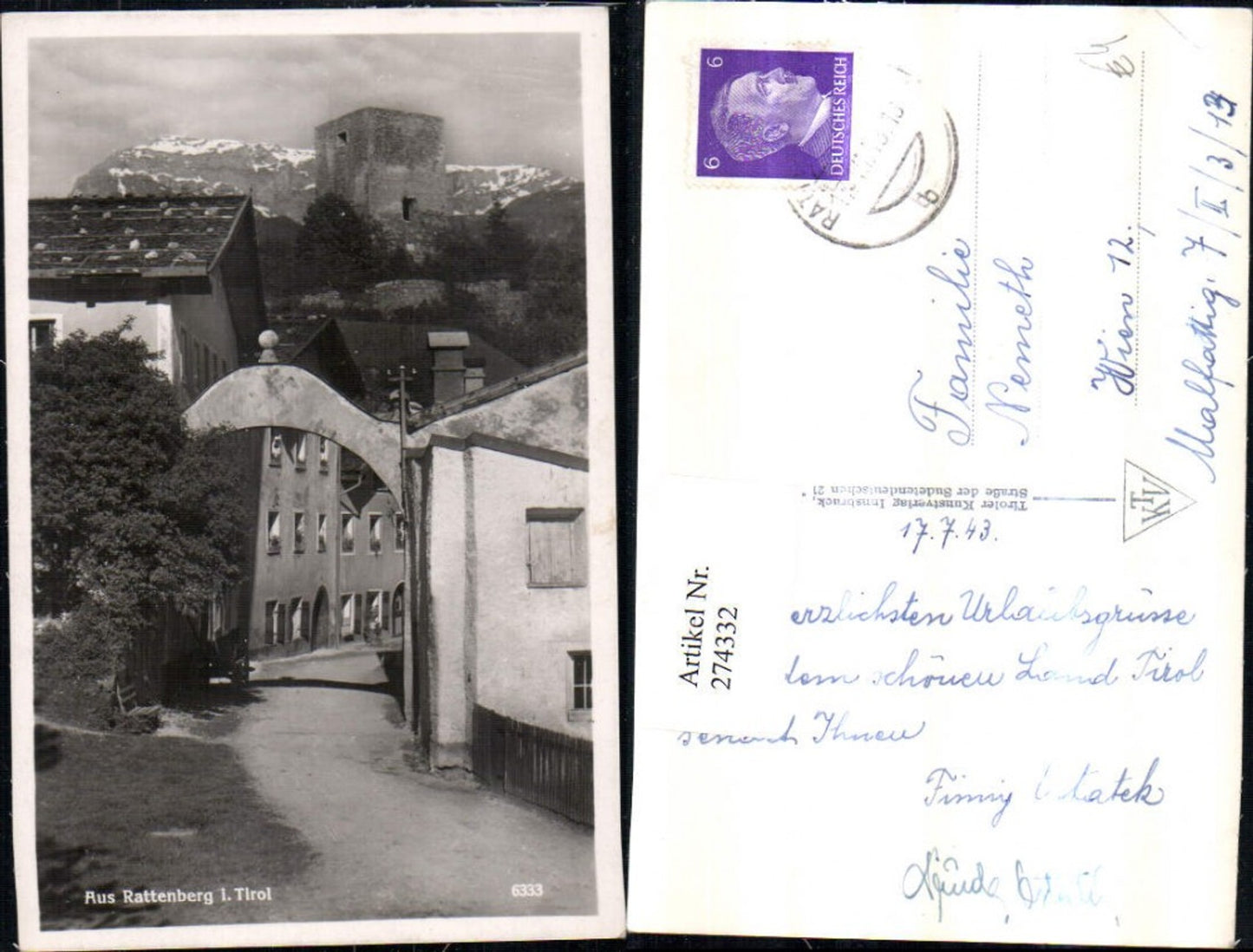 Alte Ansichtskarte – Old Postcard