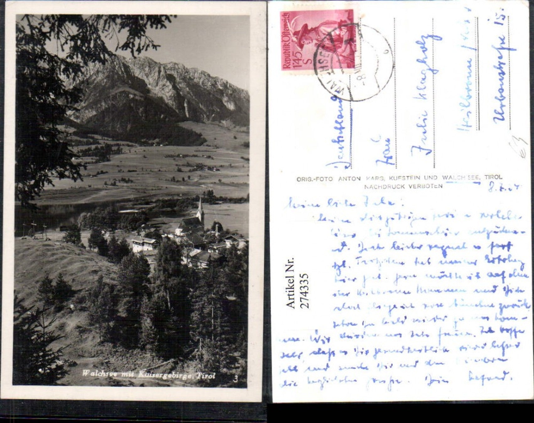 Alte Ansichtskarte – Old Postcard