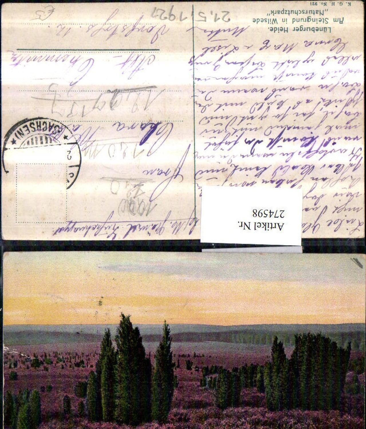 274598,Lüneburger Heide Am Steingrund in Wilsede Naturschutzpark Landschaft