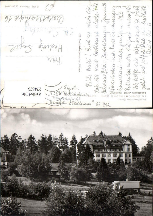 274673,Friedrichsbrunn im Harz Sanatorium Ernst Thälmann