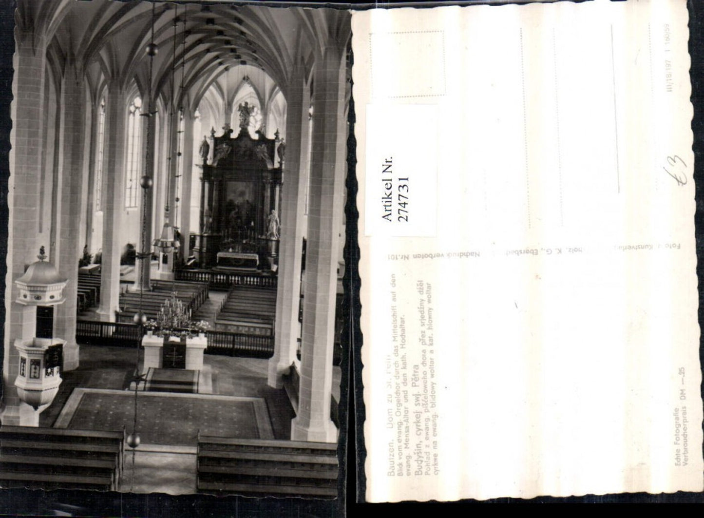 274731,Bautzen Dom Kirche zu St. Petri Innenansicht Kanzel