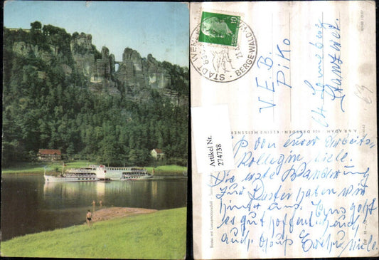 274738,Sächsische Schweiz Bastei m. Luxusmotorschiff