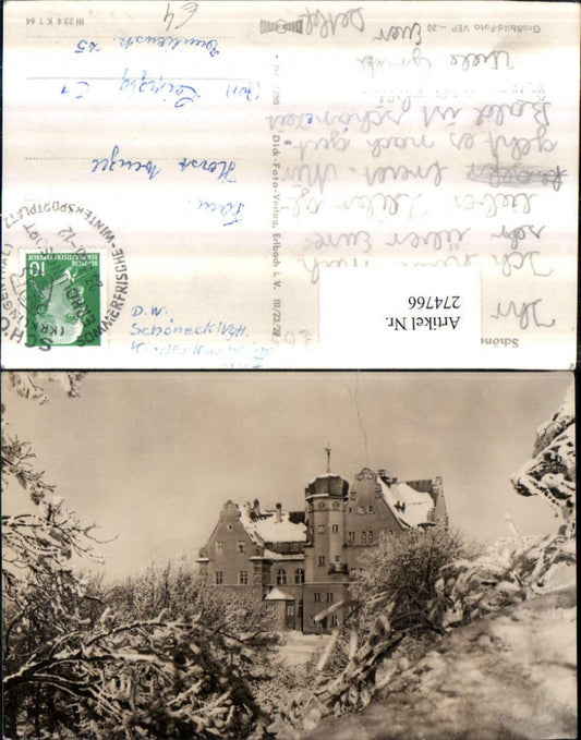 274766,Schöneck im Vogtland Rathaus Winterbild