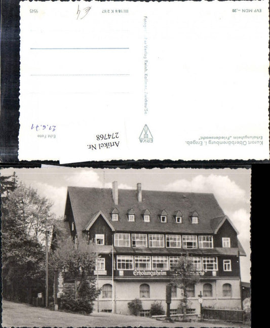 274768,Oberbärenburg im Erzgebirge Erholungsheim Friedenswacht