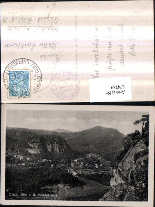 274789,Oybin Totale Blick von d. Mönchskanzel