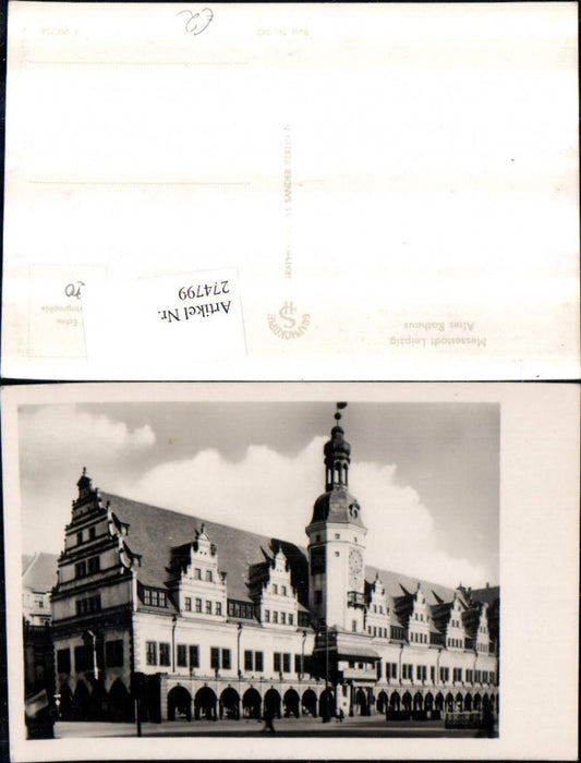274799,Leipzig Altes Rathaus Turm Arkaden