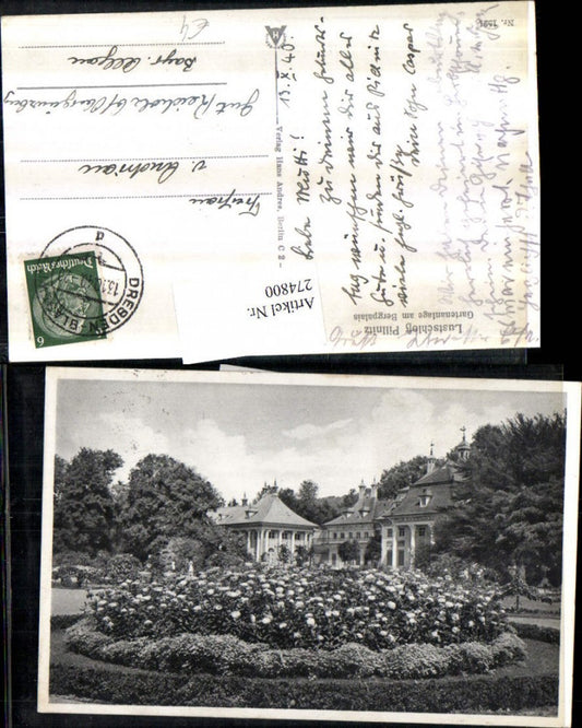 274800,Lustschloss Schloss Pillnitz b. Dresden Gartenanlage am Bergpalais