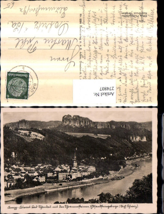 274807,Bad Schandau Totale m. Schrammsteine