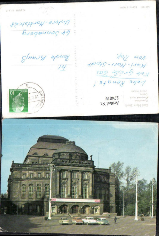 274819,Karl-Marx-Stadt Chemnitz Opernhaus Gebäude
