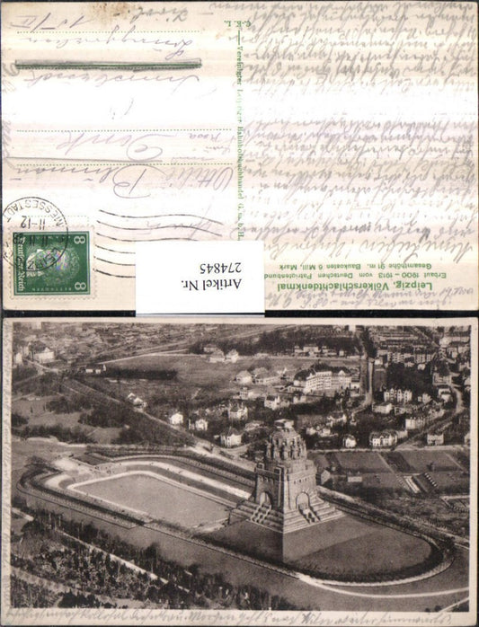 274845,Leipzig Völkerschlachtdenkmal Totale